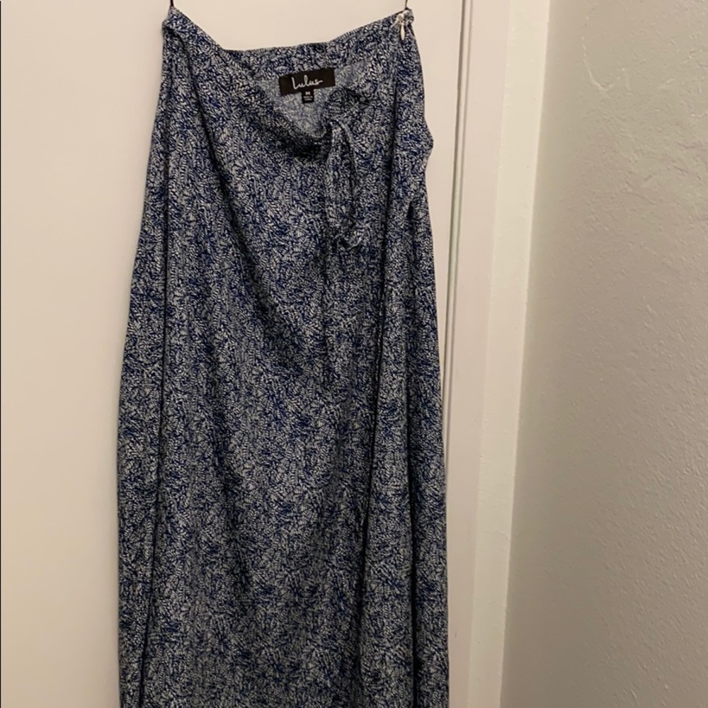 Lulus faux wrap skirt